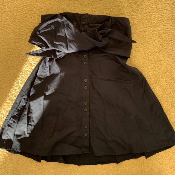 Strapless poplin tube top - Picture 2 of 4